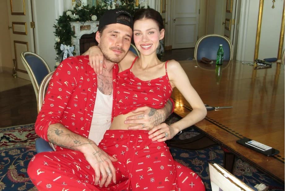 Brooklyn and Nicola Beckham Ditch David and Victoria on Christmas