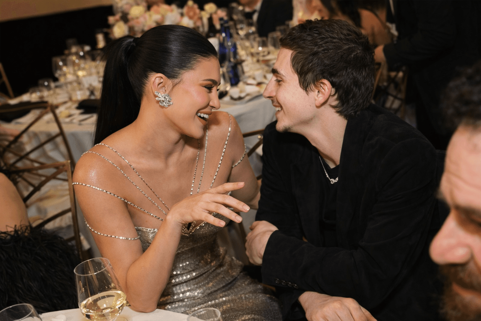 Kylie Jenners Reaction to Timothée Chalamets Golden Globes Win